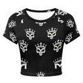 MUNSIEUR Tight cropped navel-baring T-shirt