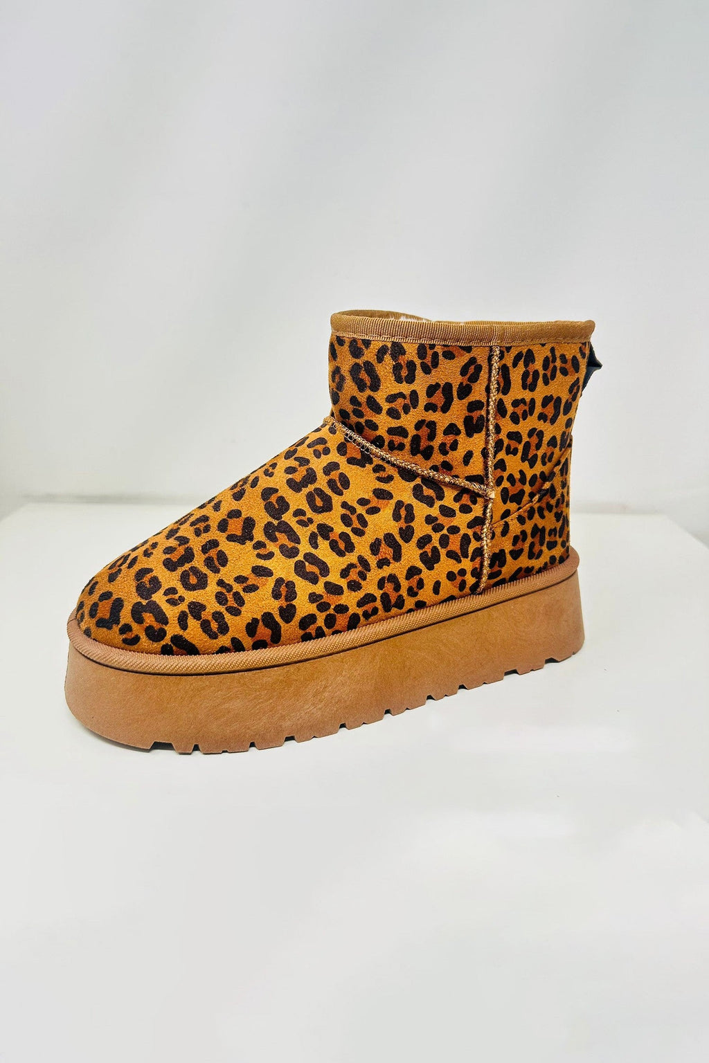 Women's Thermal Furry Leopard Platform Boots