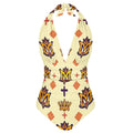MUNSIEUR All-Over Print Women's High Cut One-piece Swimsuit