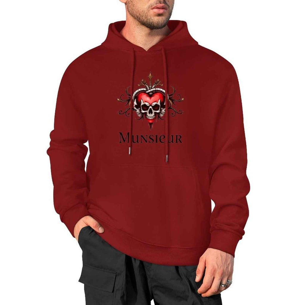 Deadly Love Hoodie | Heart Skull Gothic Streetwear | MUNSIEUR