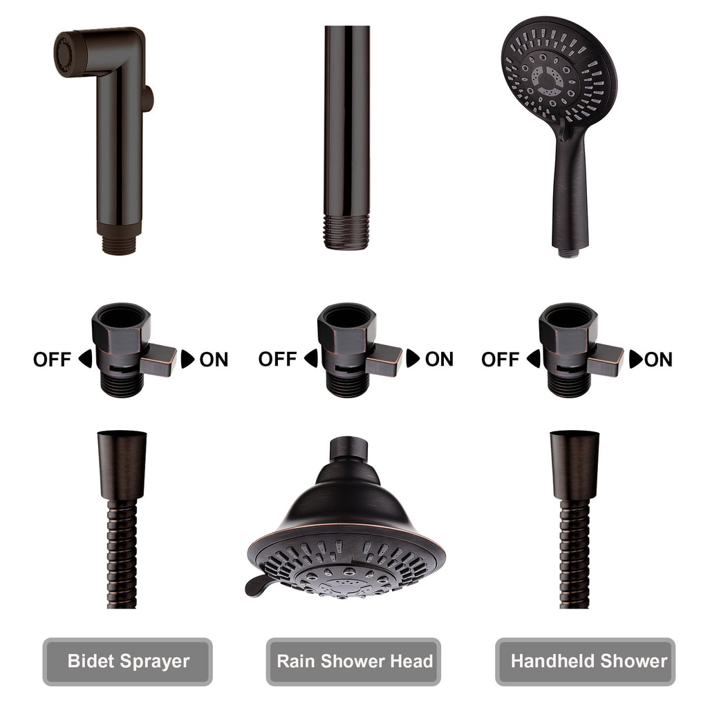 Brass Shower Flow Control Valve with G1/2 Connections