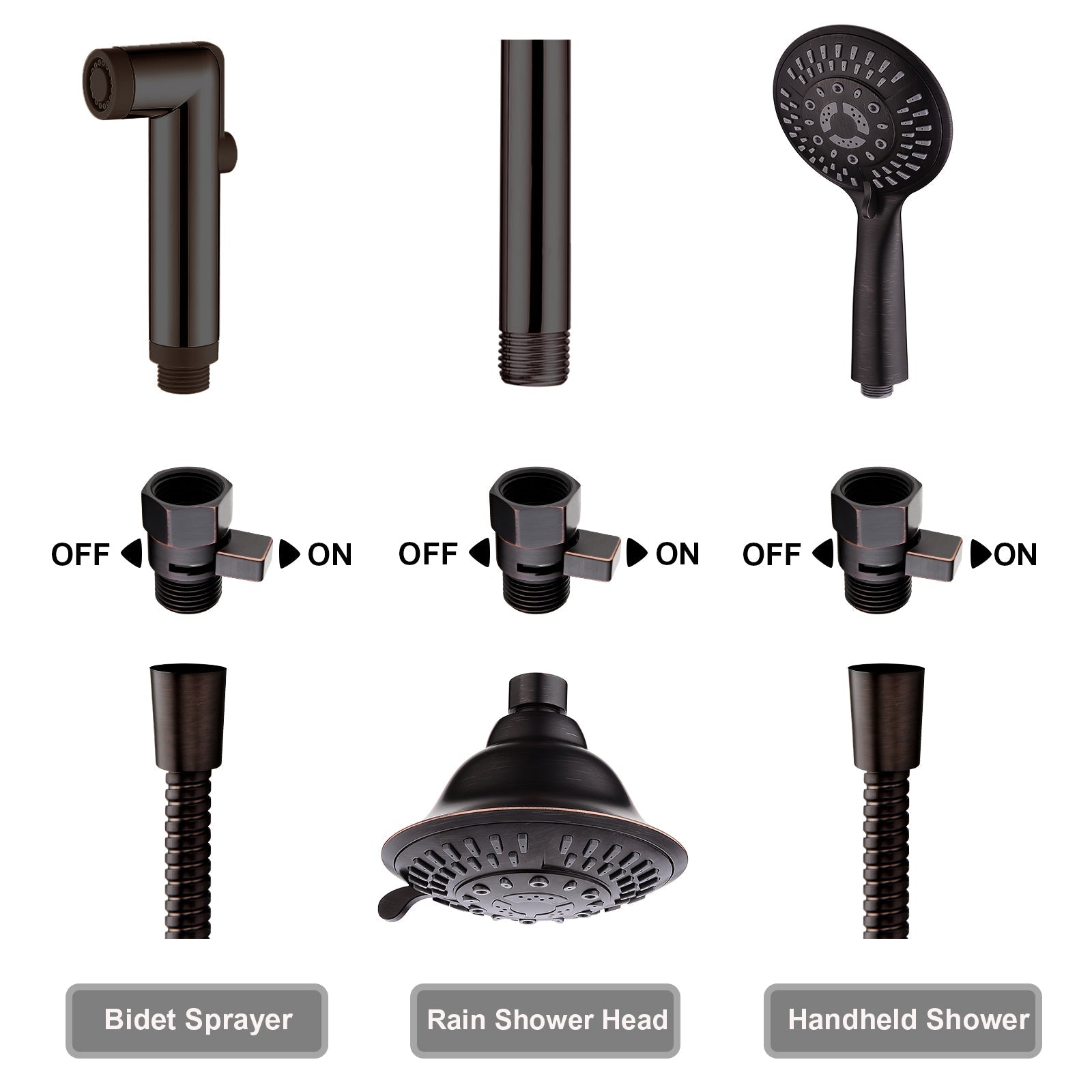 Brass Shower Flow Control Valve with G1/2 Connections