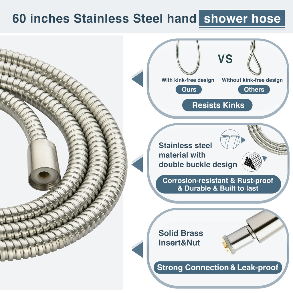 Shower System With Rain shower and Handheld Shower head,Hose