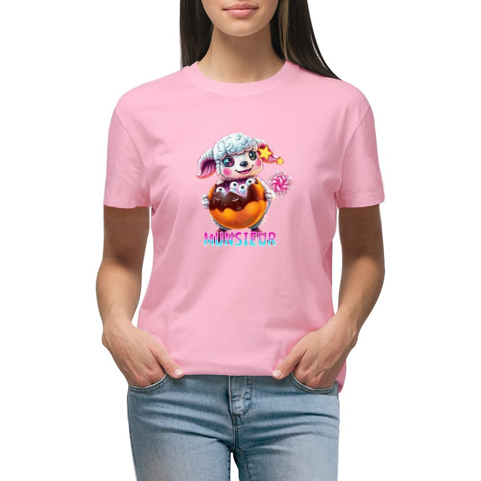 Munsieur Women's T-shirt "Lil Bo" Streetwear for Her