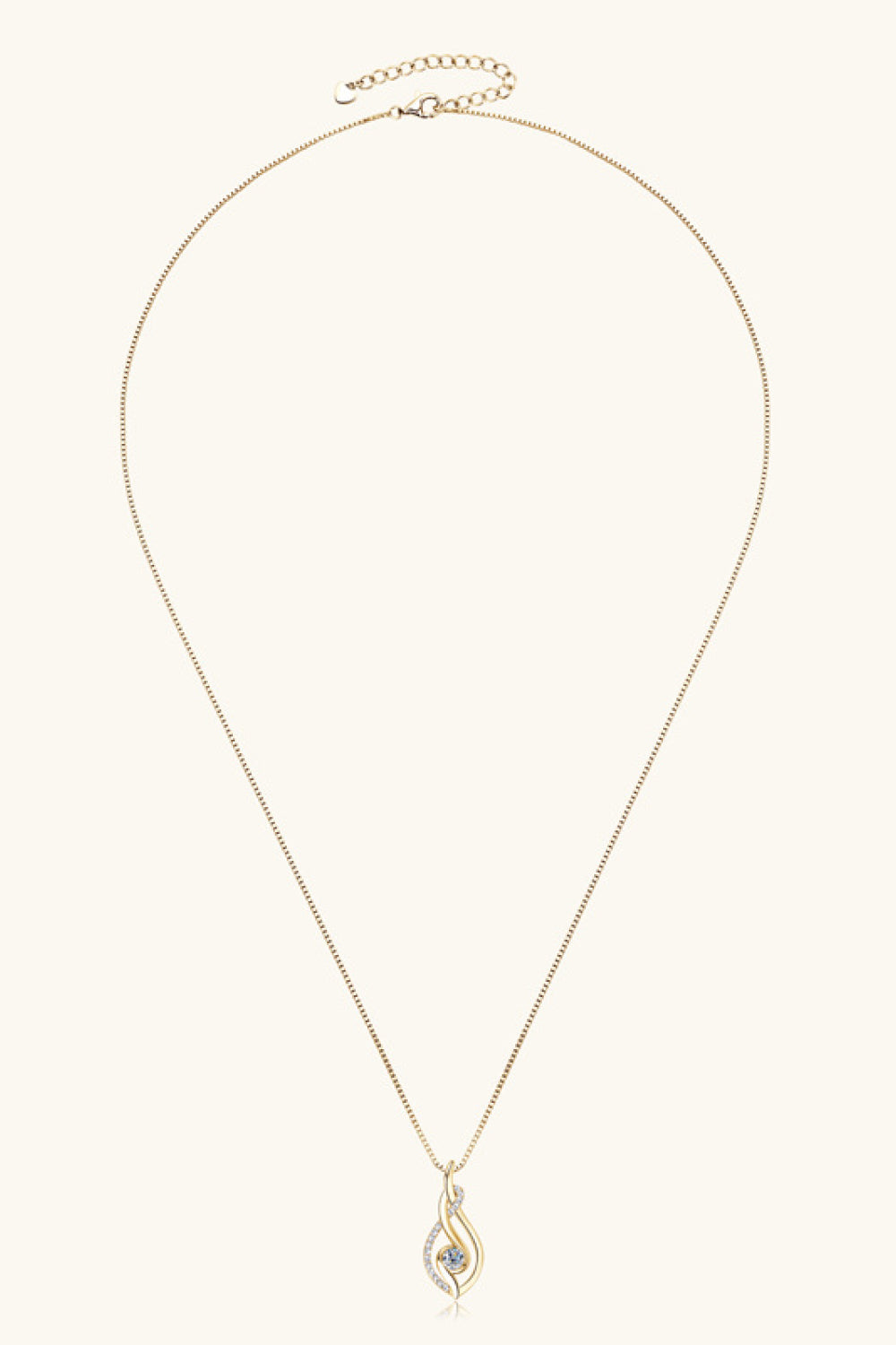 Lab-grown Diamond Necklace Brilliant Sterling Silver
