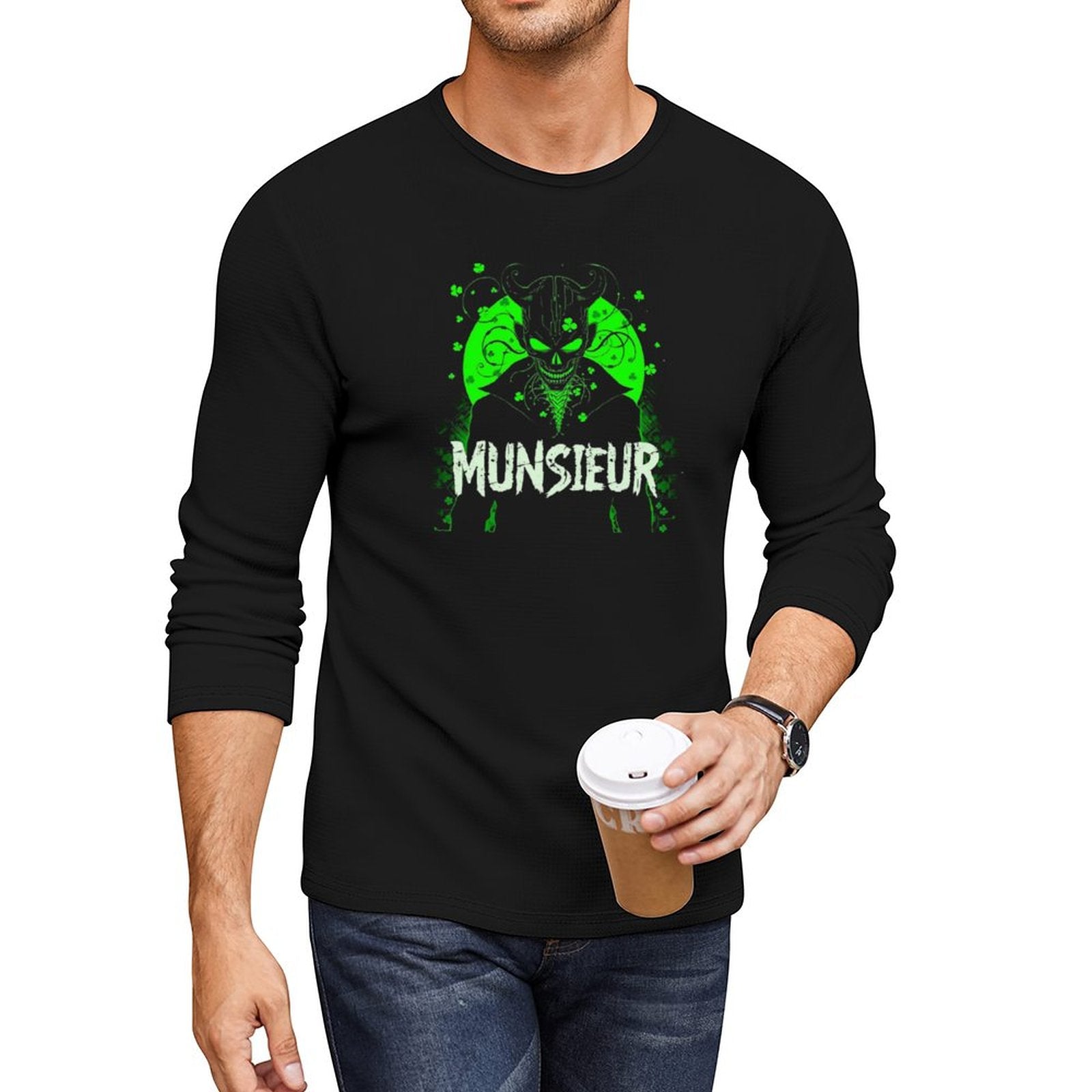 Munsieur St. Patrick's Day Collection for Men – "Irish Gold" Shamrock Hustler Tee