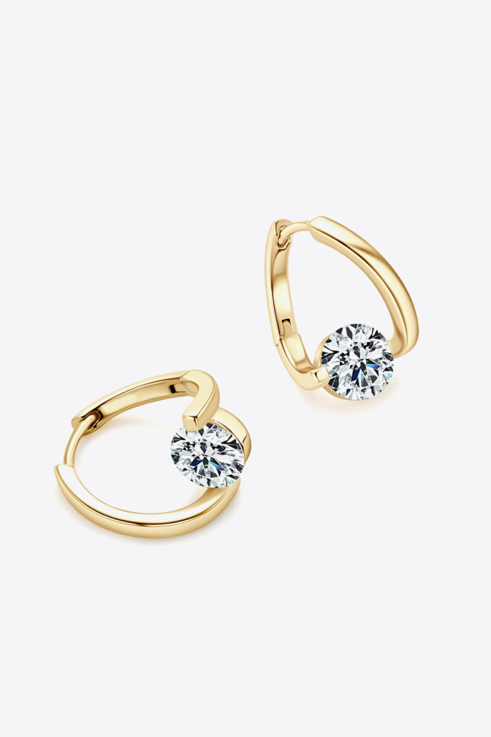 2 Carat Moissanite Sterling Silver Earrings