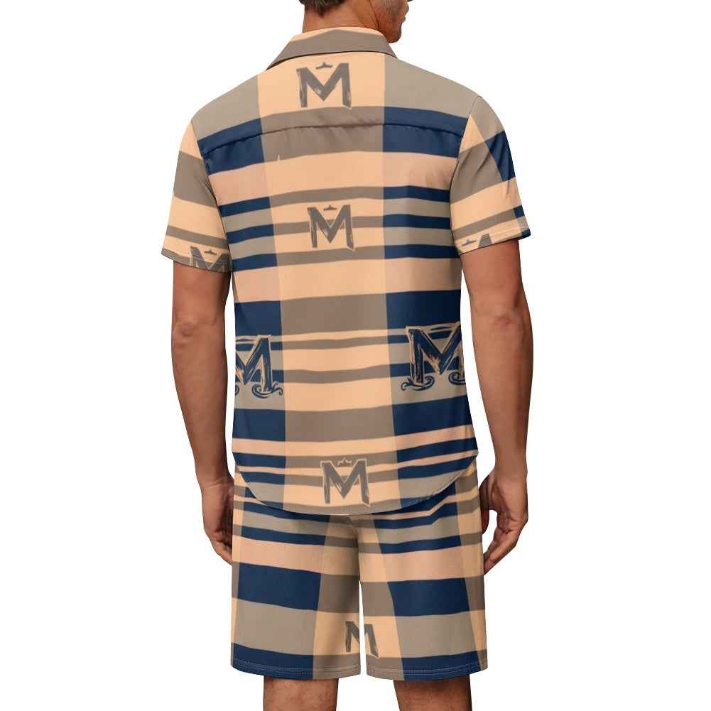 Men's Resort Shorts Set - Two Piece Vacation Outfit for Men