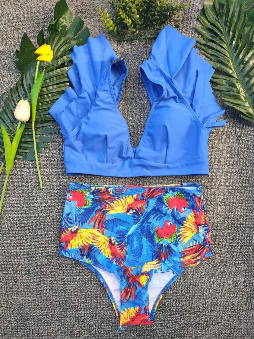 Sexy Swimsuit Printed Split Bikini Swimsuit Women's Swimwear