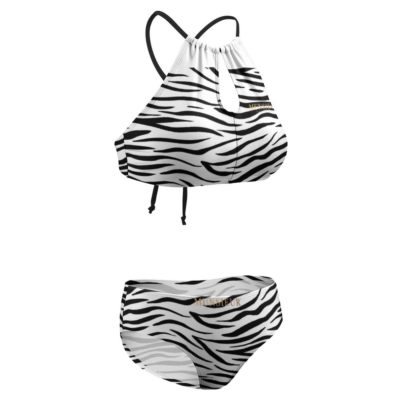 Munsieur Boudoir Zebra Print Swimwear – Drape Yourself in Desire!