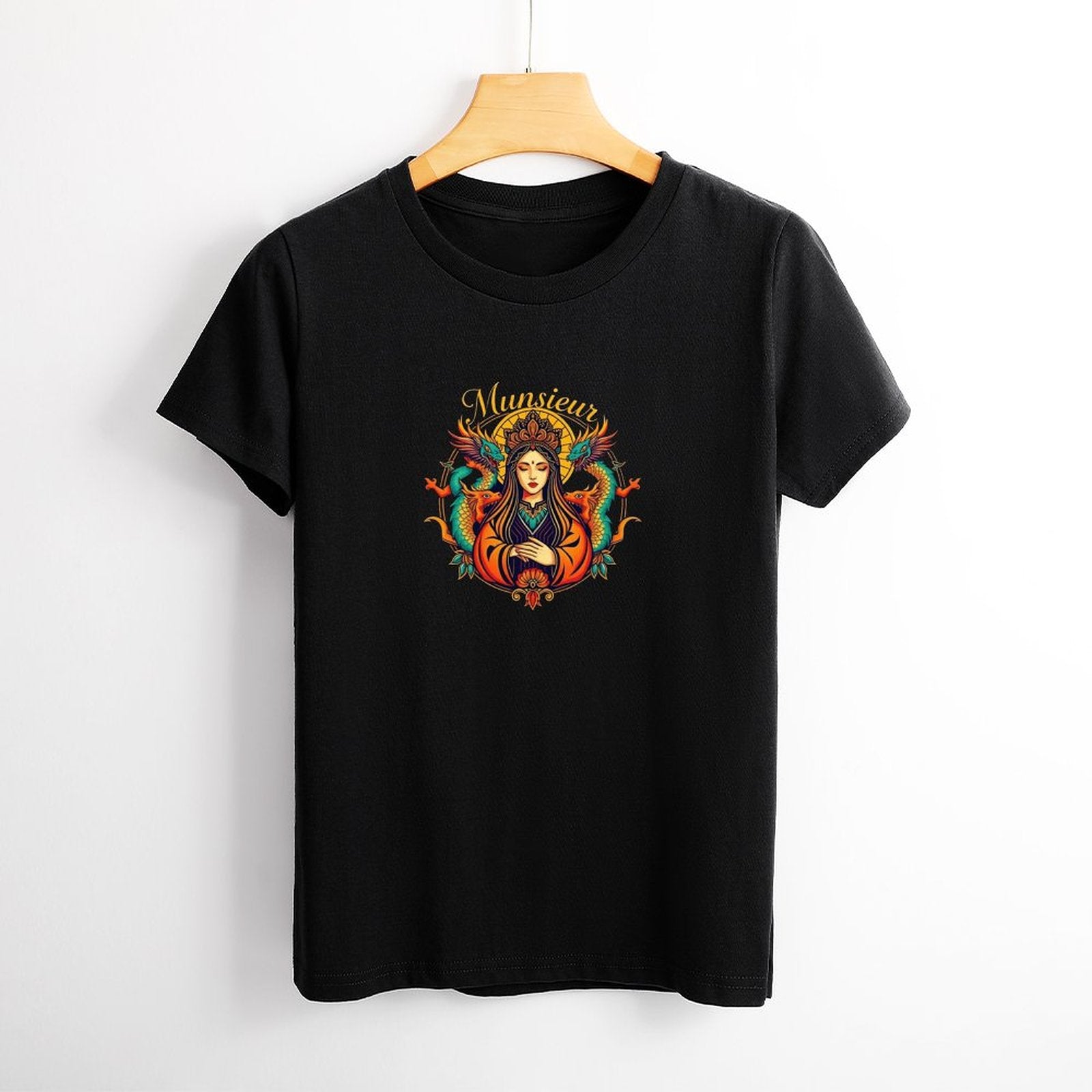 MUNSIEUR Premium Fit Timeless Luxury T-Shirt for Women