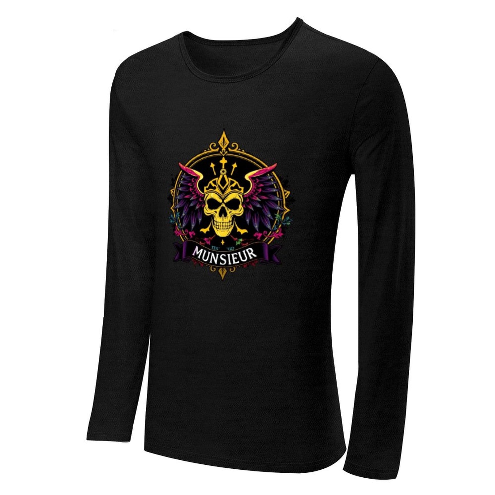 Munsieur Long Sleeve Tee for Men: Ultra-Soft Fabric for All-Day Wear