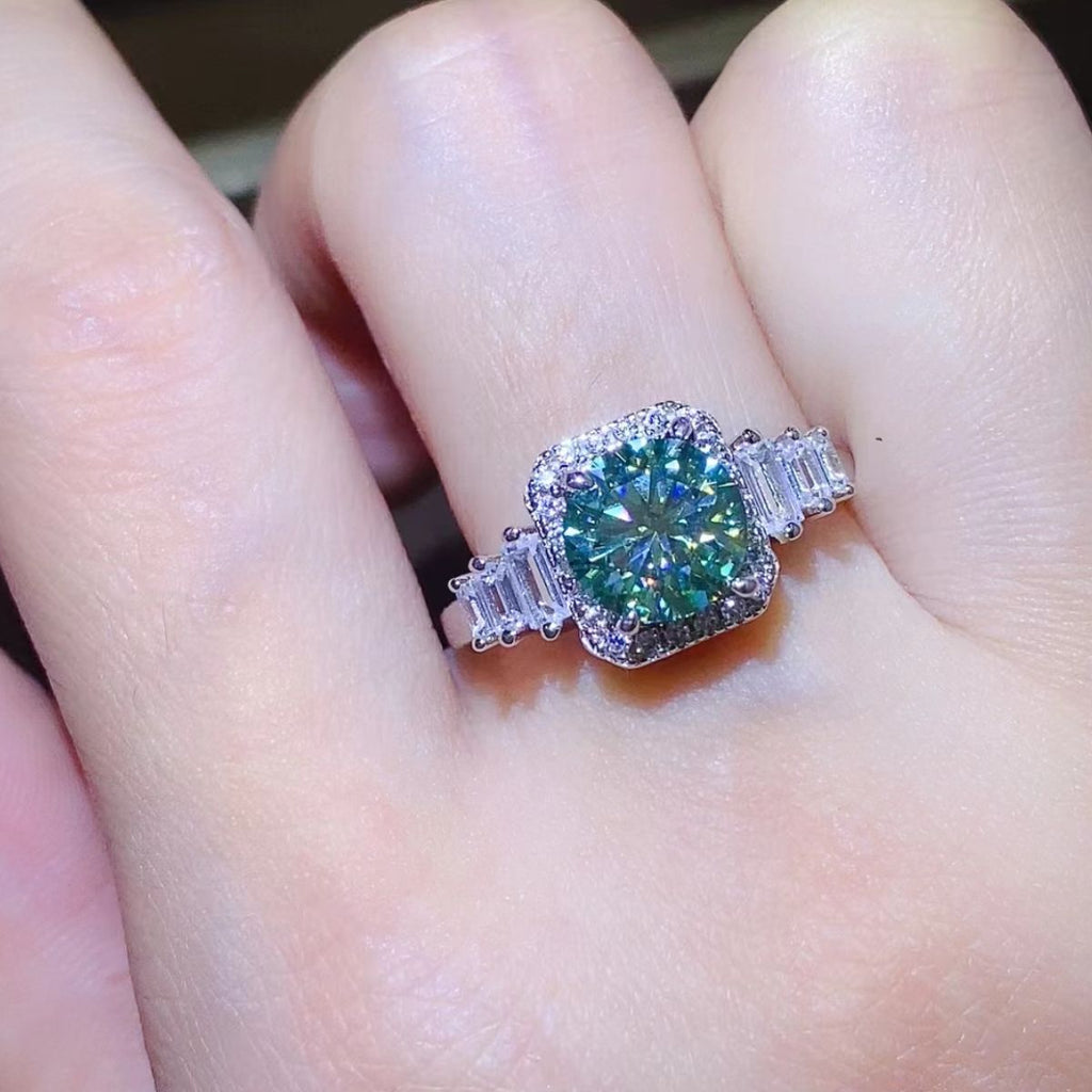 3 Carat Lab-grown Diamond 1pc Sterling Silver Ring