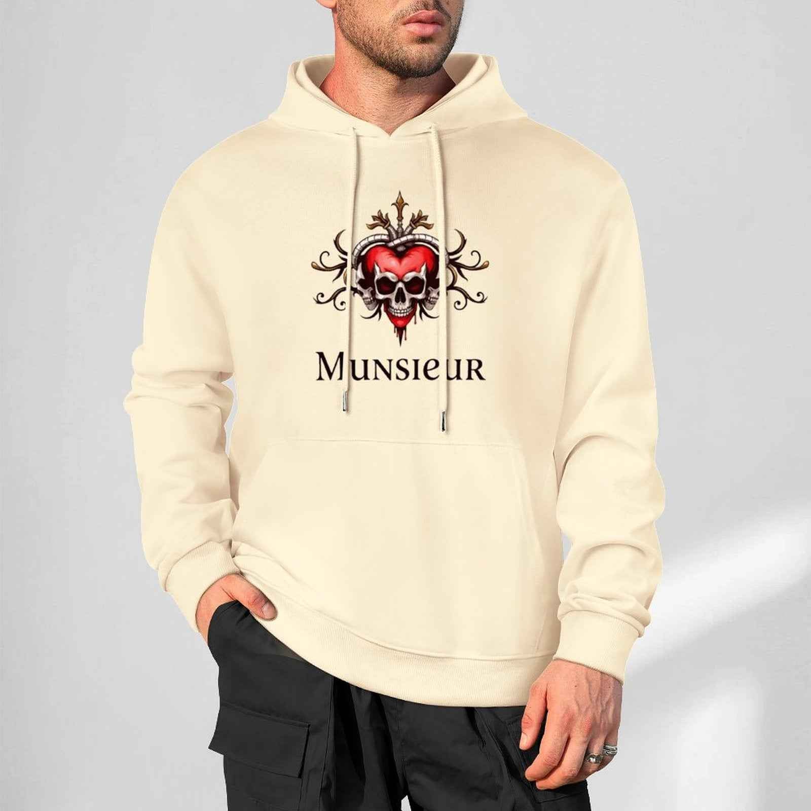 Deadly Love Hoodie | Heart Skull Gothic Streetwear | MUNSIEUR