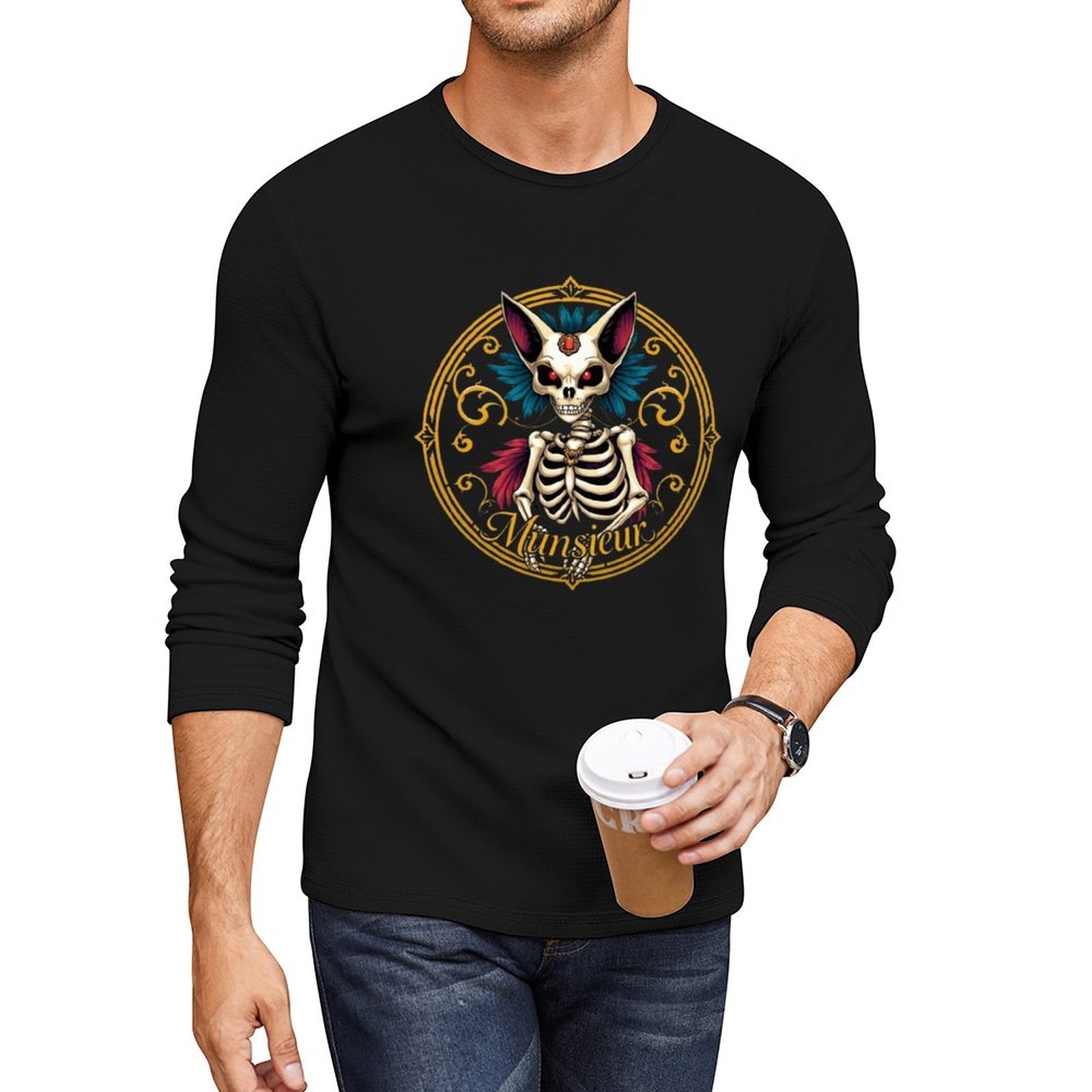 Munsieur Long Sleeve Tee for Men: Effortless Style, Premium Comfort