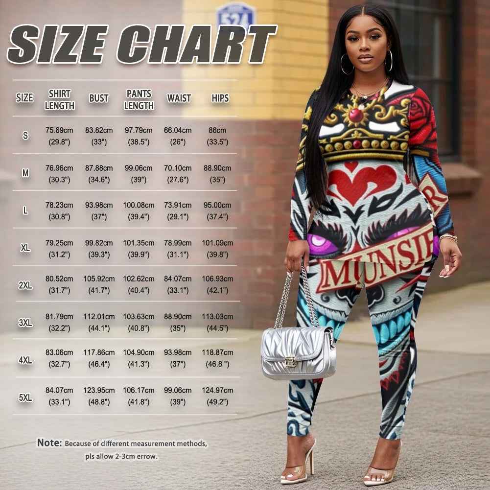 MUNSIEUR Women's Jumpsuit All Over Print Valentine's Day Collection