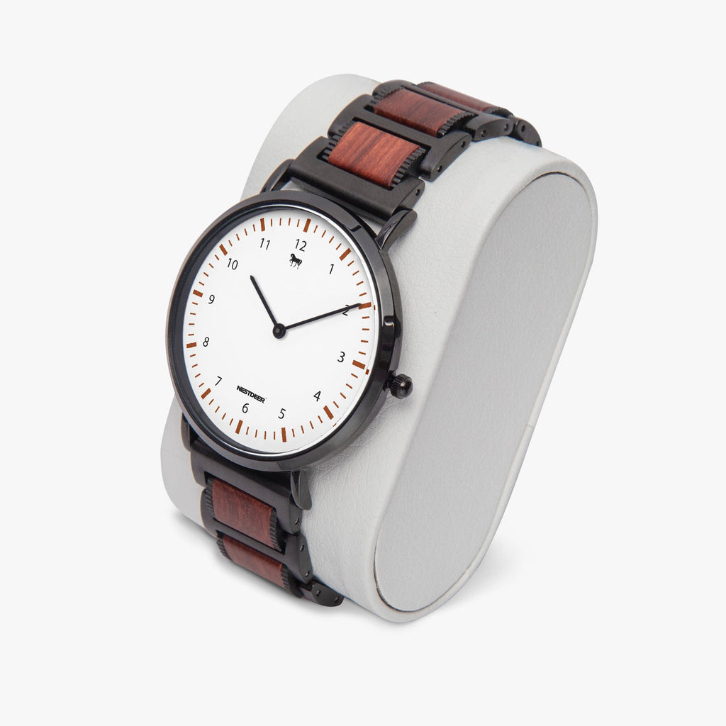 738. New wooden Strap Quartz Watch