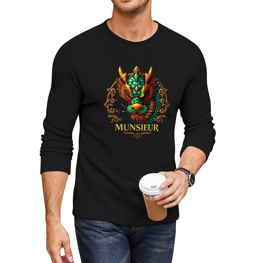 Munsieur Long Sleeve Tee for Men: Understated Elegance, Maximum Comfort