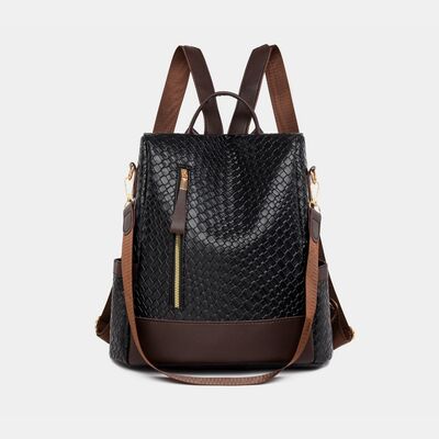 Stylish PU Leather Backpack for Everyday Adventures