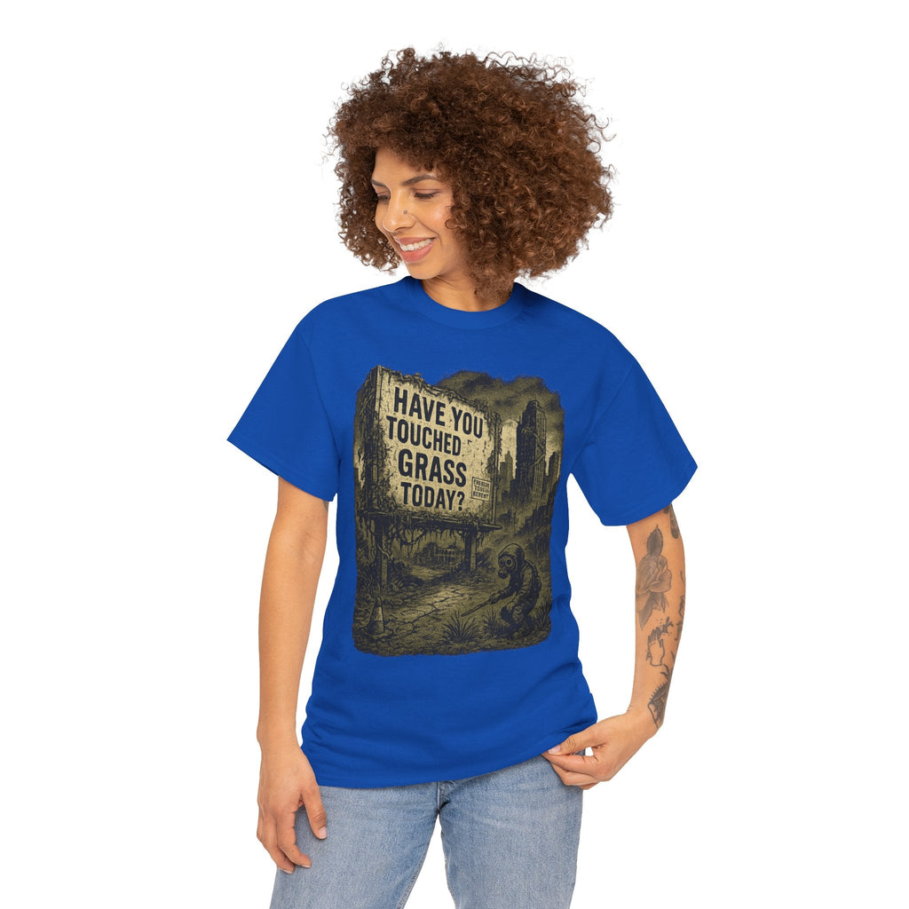 Post-Apocalyptic "Have You Touched Grass Today?" Shirt – Trash Cult Supply Co.