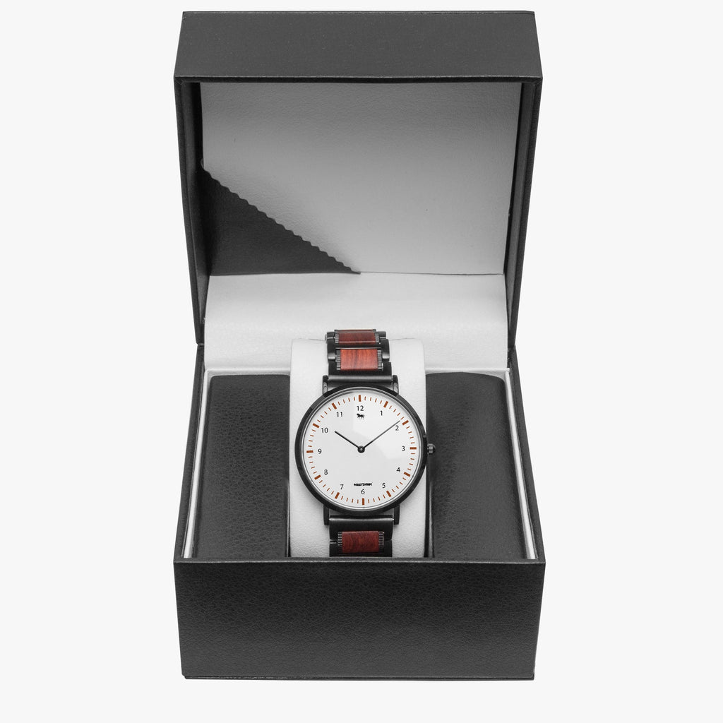 738. New wooden Strap Quartz Watch