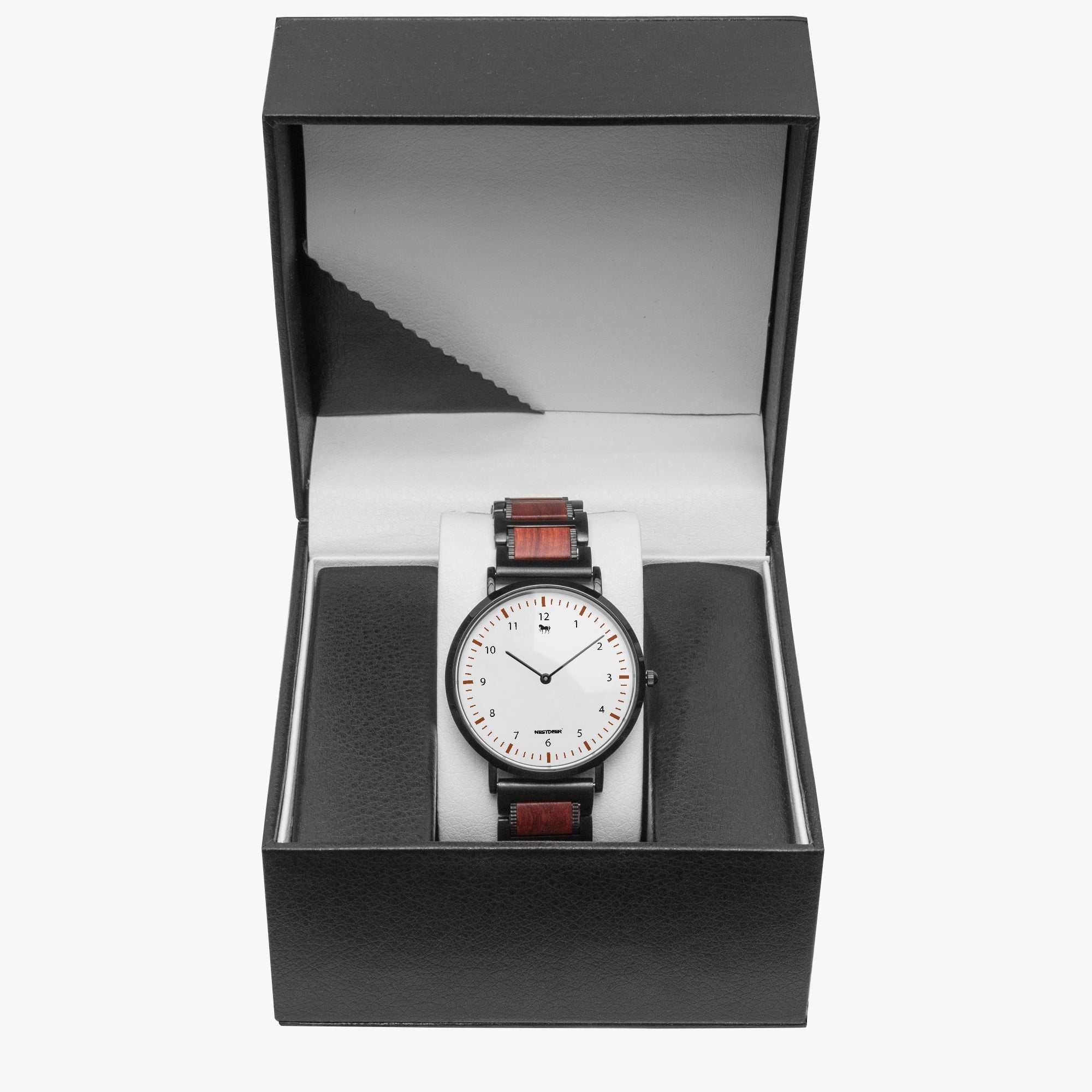 738. New wooden Strap Quartz Watch