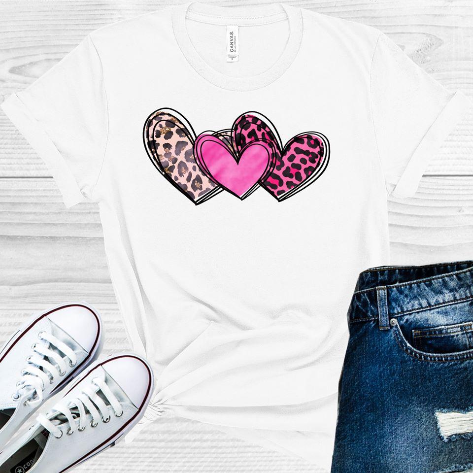 Leopard Hearts Graphic Tee