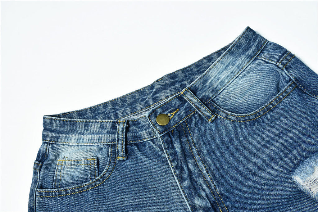 Ripped Jeans Personality Women's Jeans Comfortable Fit