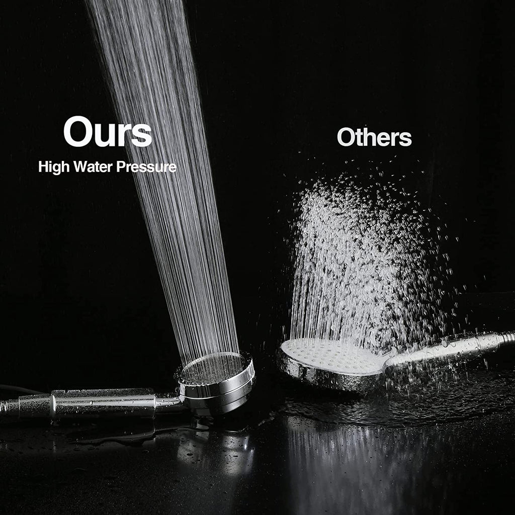High Pressure Handheld Shower Head Kit, Handheld Shower with 60 Inch Hose and Bracket