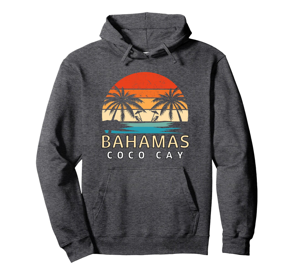 Coco Cay Bahamas Beach Sunset Palm Hoodie - Casual Everyday Wear Unisex