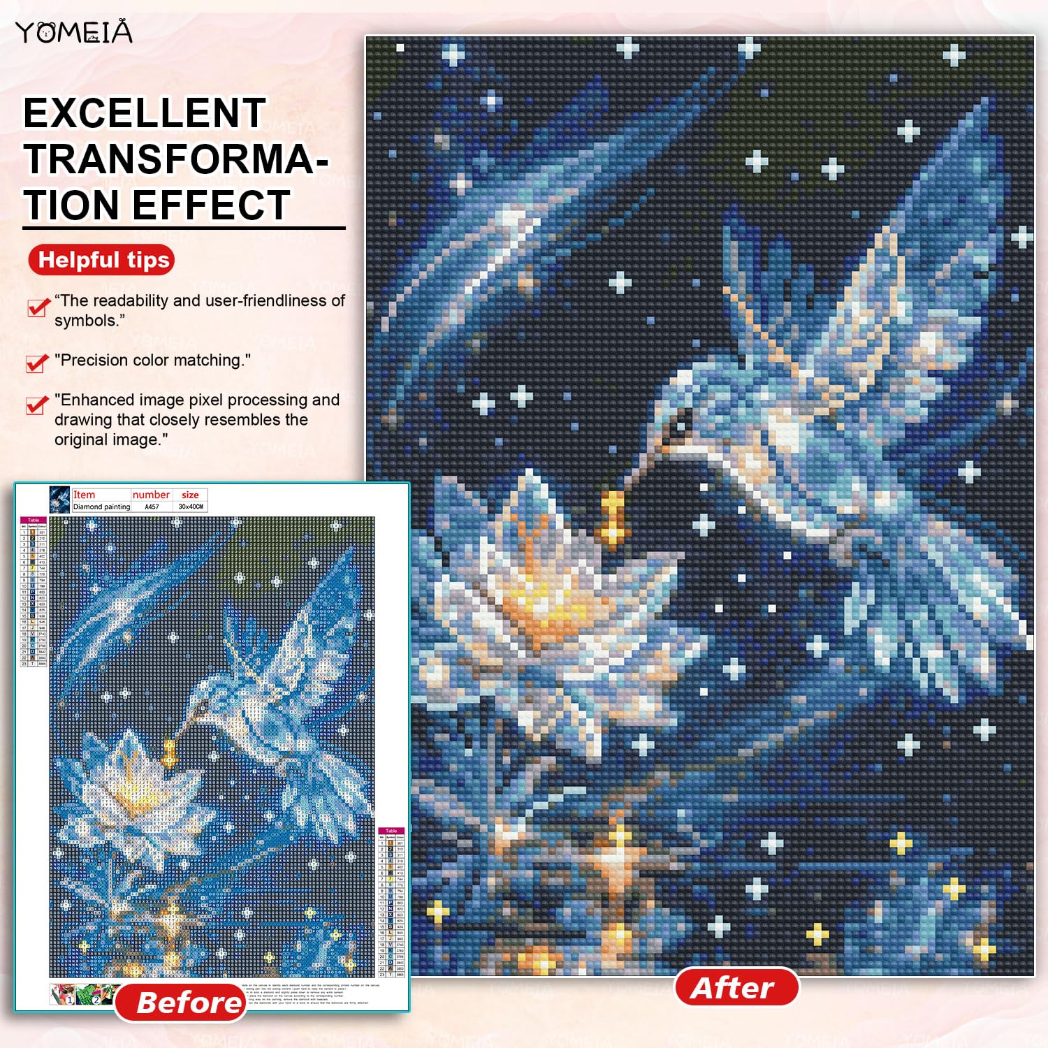 Diamond Painting Kit for Adults Beginners – Full Drill Round 5D Diamond Art