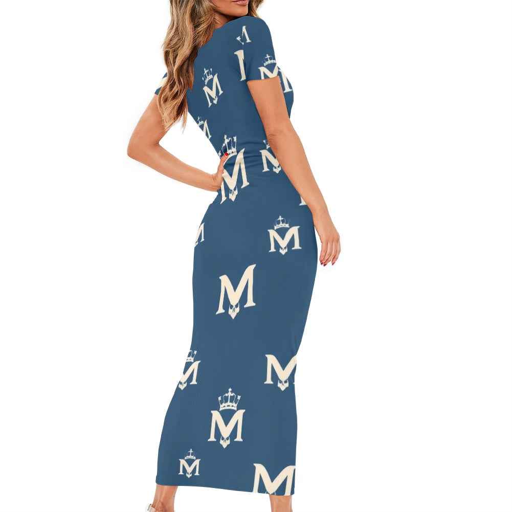 MUNSIEUR Women's Long Sleeve Dress - Luxury Gothic Streetwear