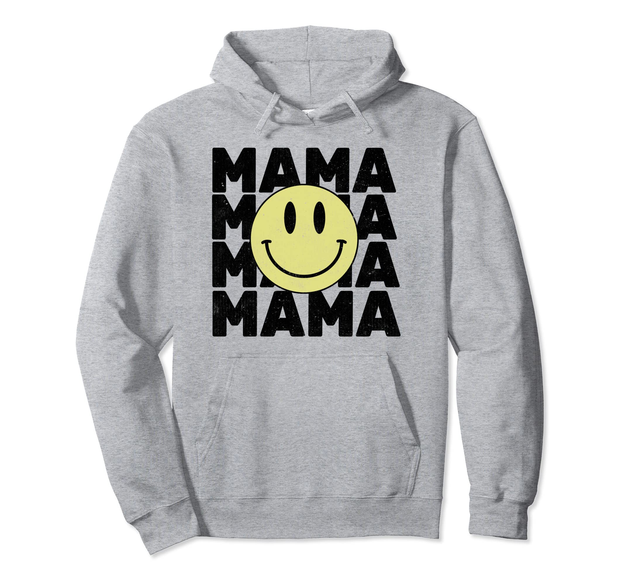 Mama Happy Smile Face 90S Aesthetic Hoodie - Custom Art Print for Adults