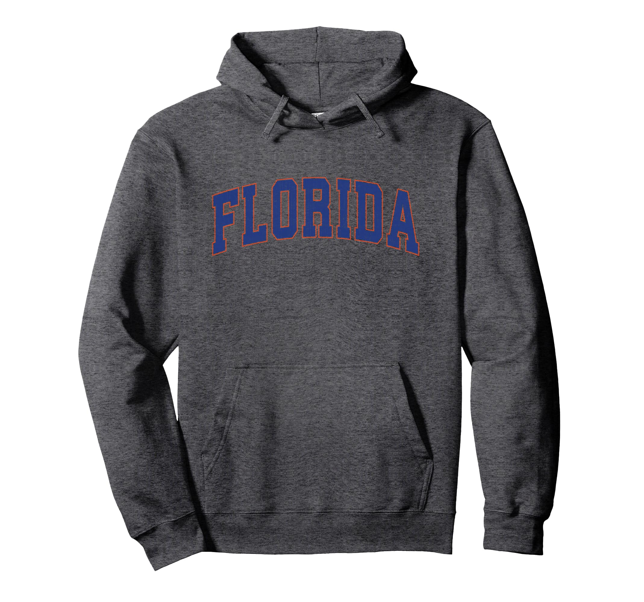 Florida Fl Athletic Sports Orange 80S 90S Hoodie - Novelty Apparel Unisex