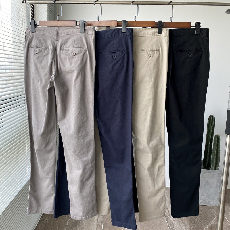 Four-sided Autumn New Men's Casual Pants Solid Color