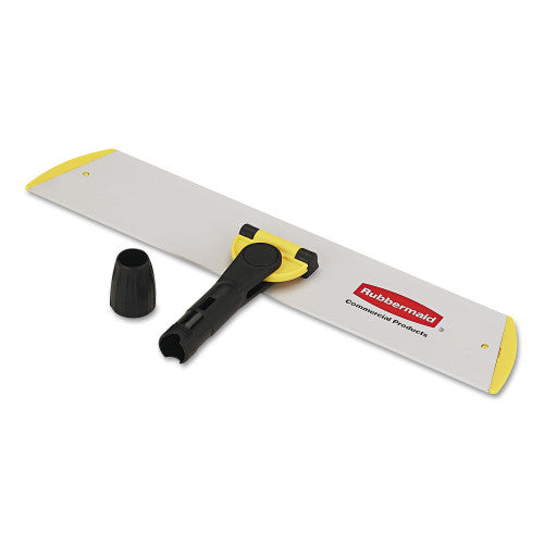 Rubbermaid HYGEN Quick Connect S-S Frame, Wet/Dry Mop 17.19w x 3d, Aluminum, Yellow (Q560)