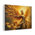 Golden Angel Canvas Art, Inspirational Wall Decor, Owning Your Power, Home Office Decoration, Gift for Her, Fantasy Artwork