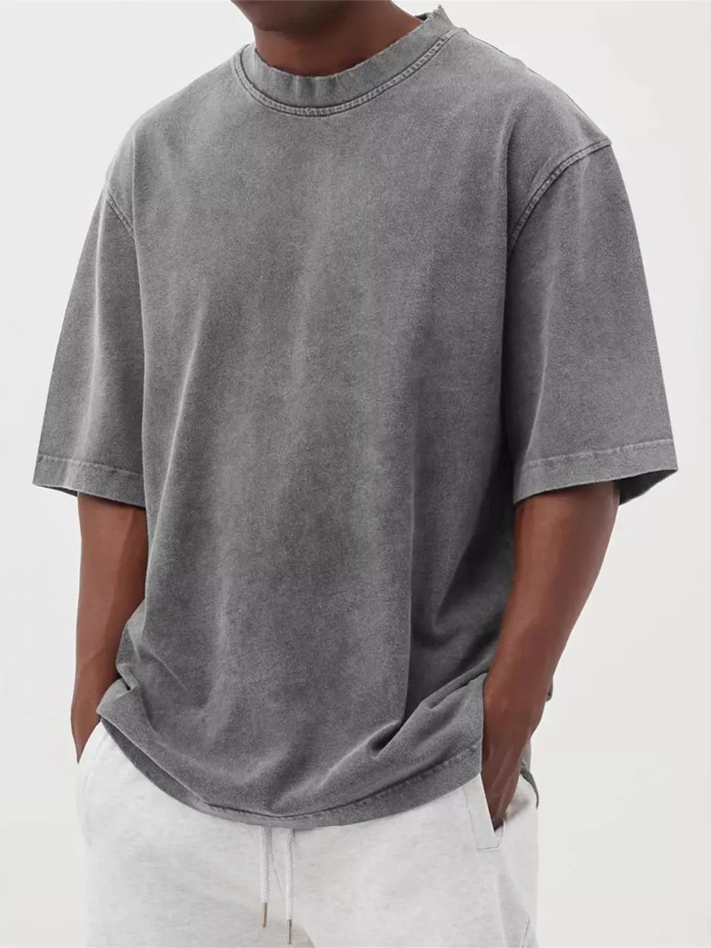 Men's Full Size Vintage Wash Oversized T-Shirt Plus Size
