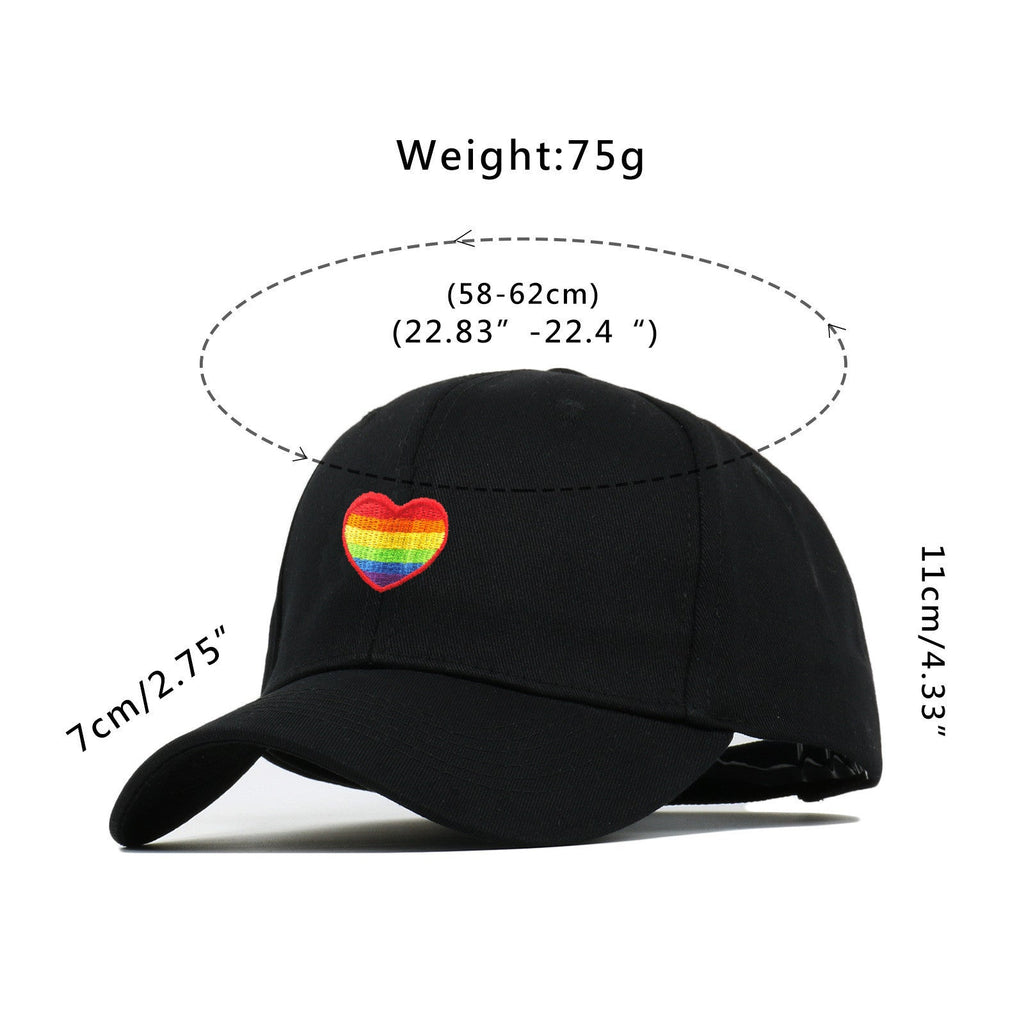 Men's Fashion Rainbow Embroidered Outdoor Sun Hat