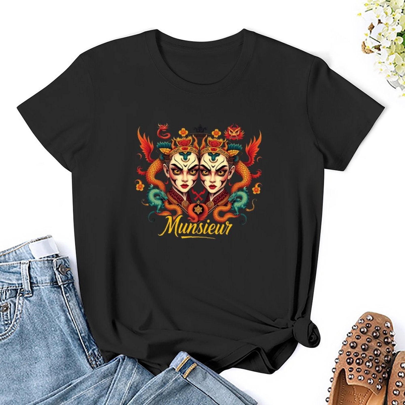 Munsieur T-Shirt for Women: Classic Comfort with a Contemporary Twist for Her