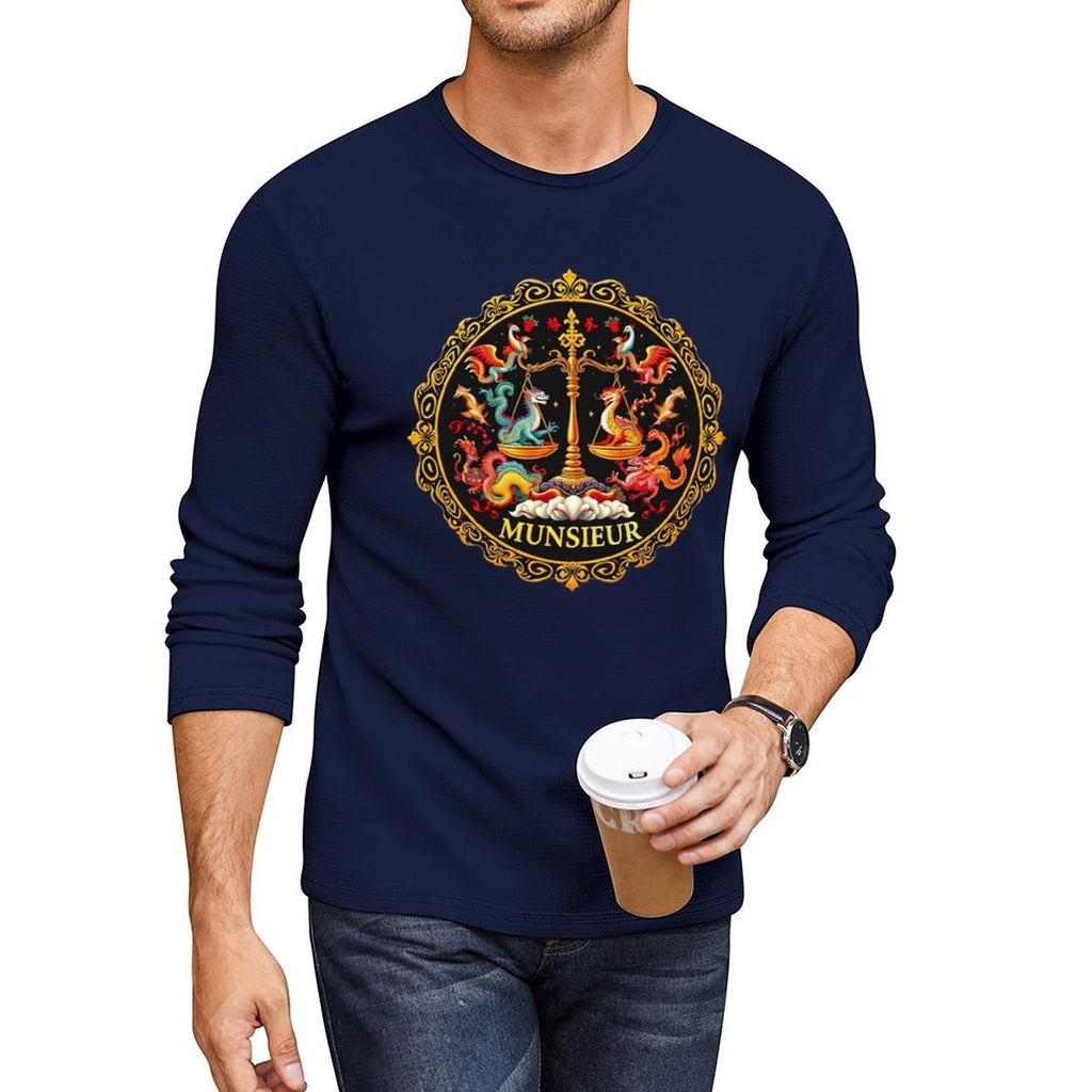 Munsieur Long Sleeve Tee for Men: Versatile, Timeless, and Always On Point