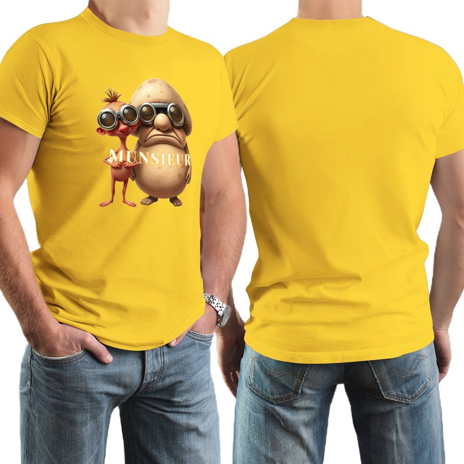 Munsieur Men's Tee "Stinky Pinky and Backdoor Bandit" Adult Humor