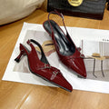 Women's Fashionable And Elegant Heels Sling Back Heels