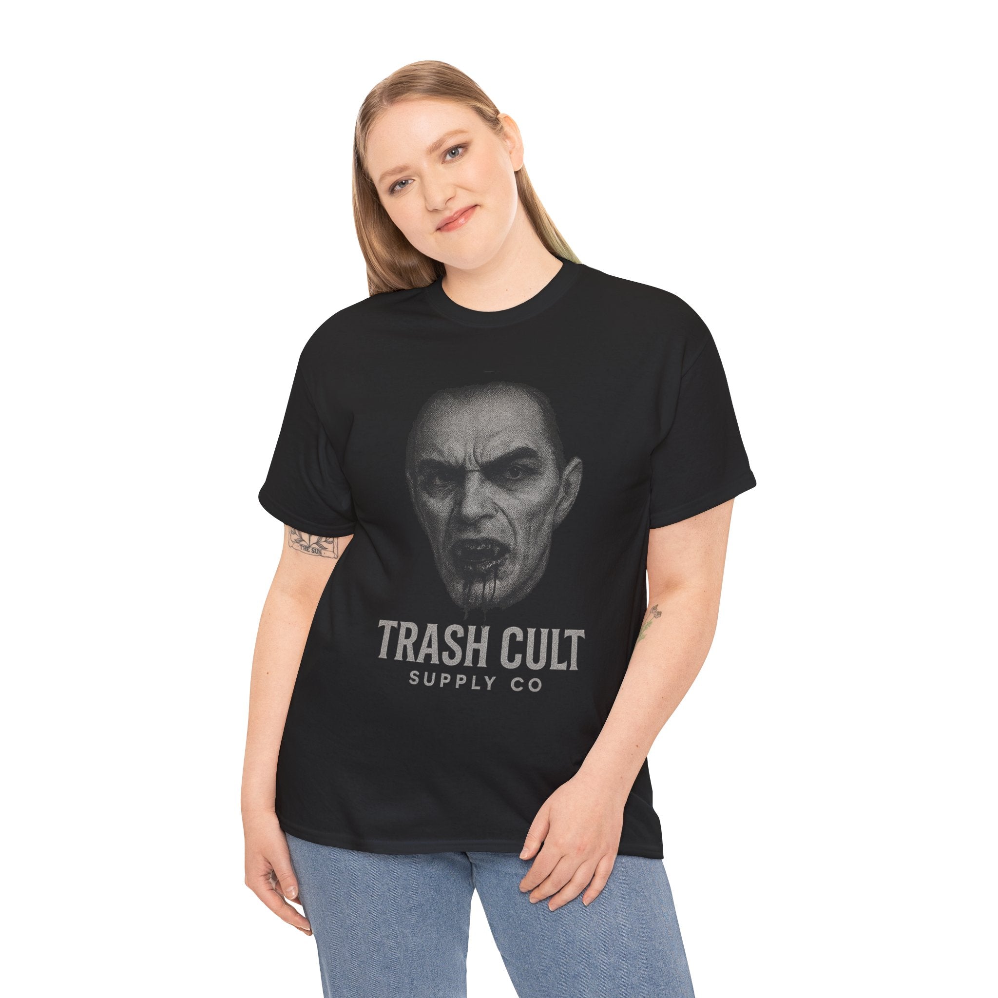 Gothic Graphic Tee, Unisex Heavy Cotton T-Shirt, Festival Wear, Statement Fashion, Halloween Outfit, Casual Street Style