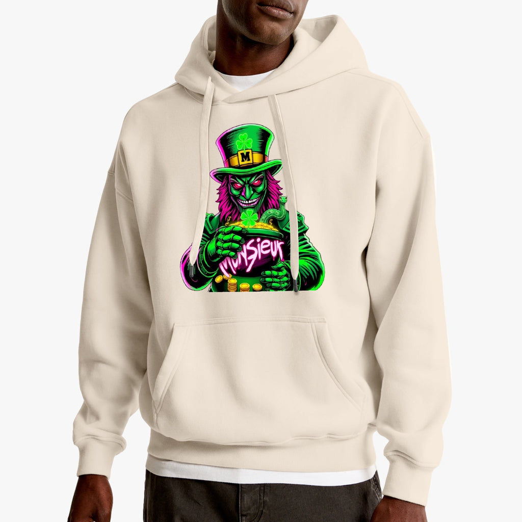 St. Patrick's Day Collection Munsieur Leprechaun Mafia Unisex Premium Pullover Hoodie Sweater