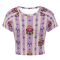 MUNSIEUR Tight cropped navel-baring T-shirt