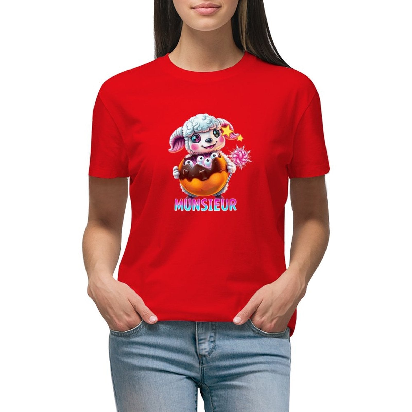 Munsieur Women's T-shirt "Lil Bo" Streetwear for Her