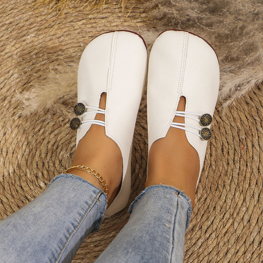 Round Toe Slip-Ons