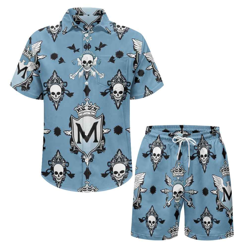 Men's Casual Outfit - Two Piece Shorts Set for Everyday Wear