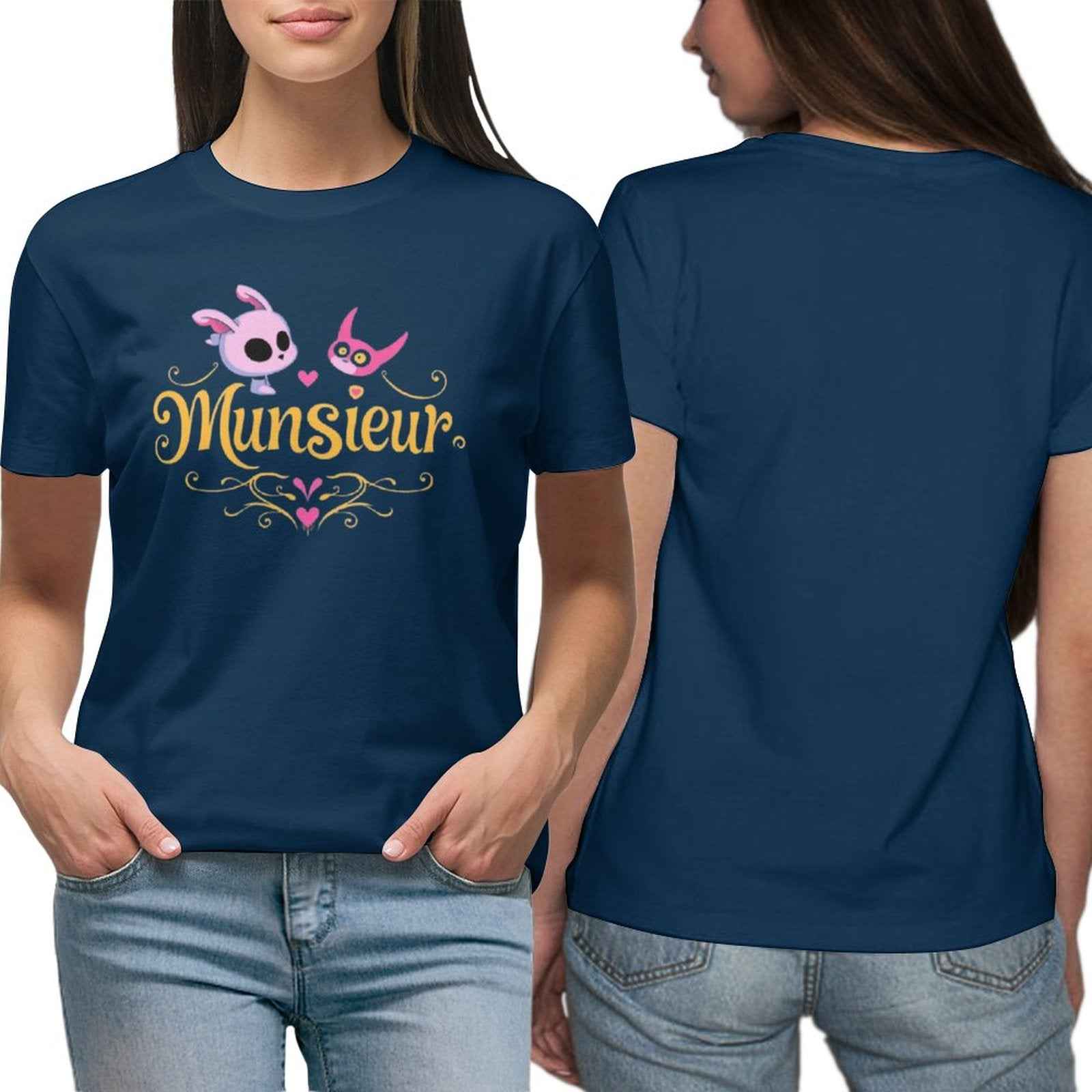 Munsieur T-Shirt for Women: Versatile, Timeless, and Ultra-Soft for Her